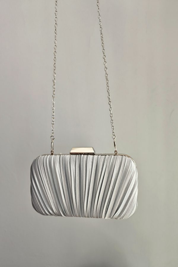 BOLSO SATINADO PLATA