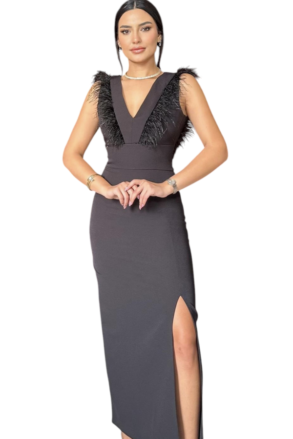 VESTIDO RHAPSODY NEGRO