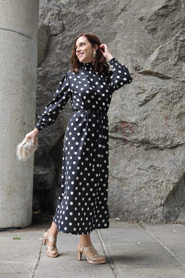 VESTIDO LUNARES LOLITA negro