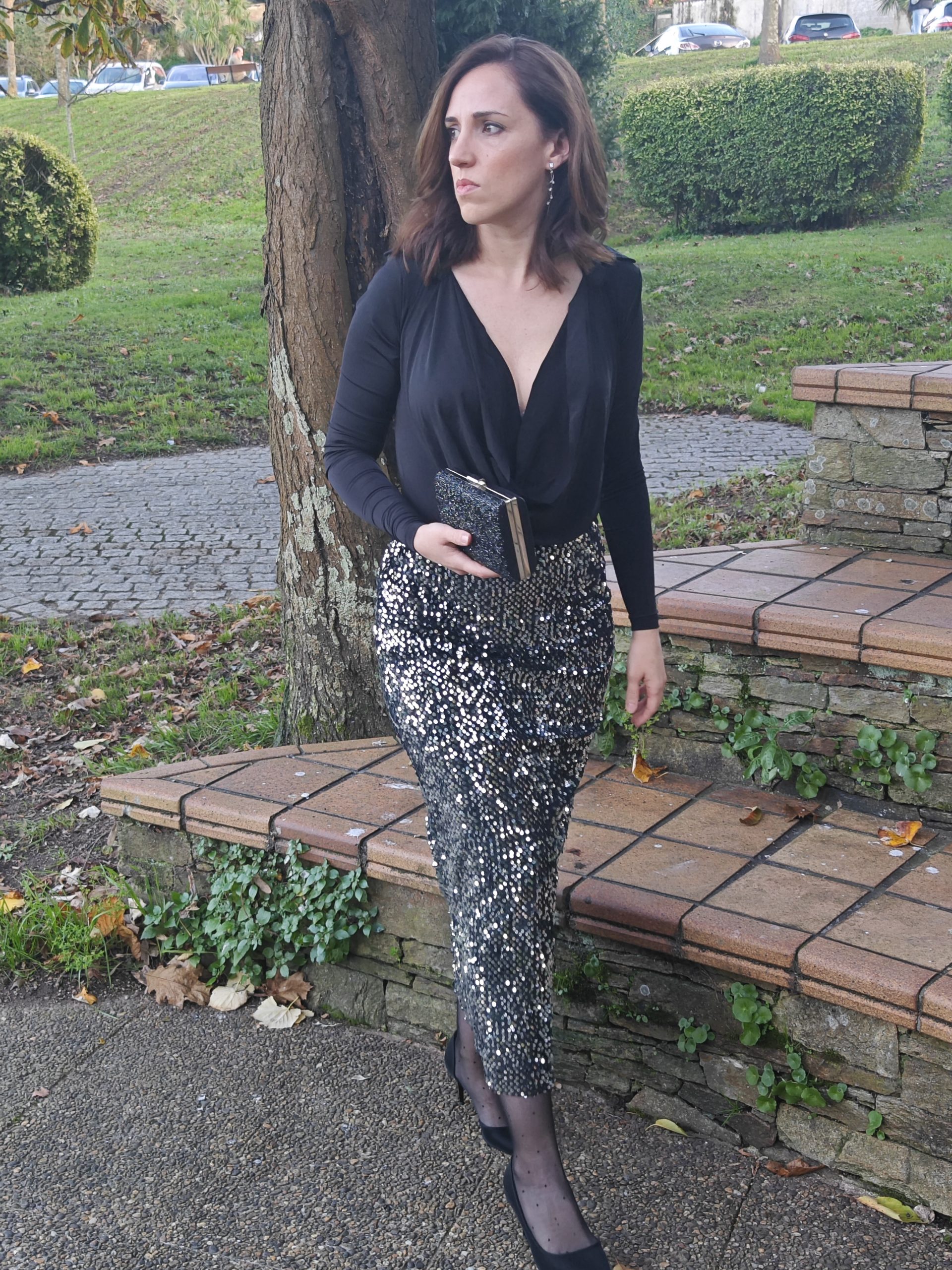 FALDA MIDI LENTEJUELAS - Imagen 4
