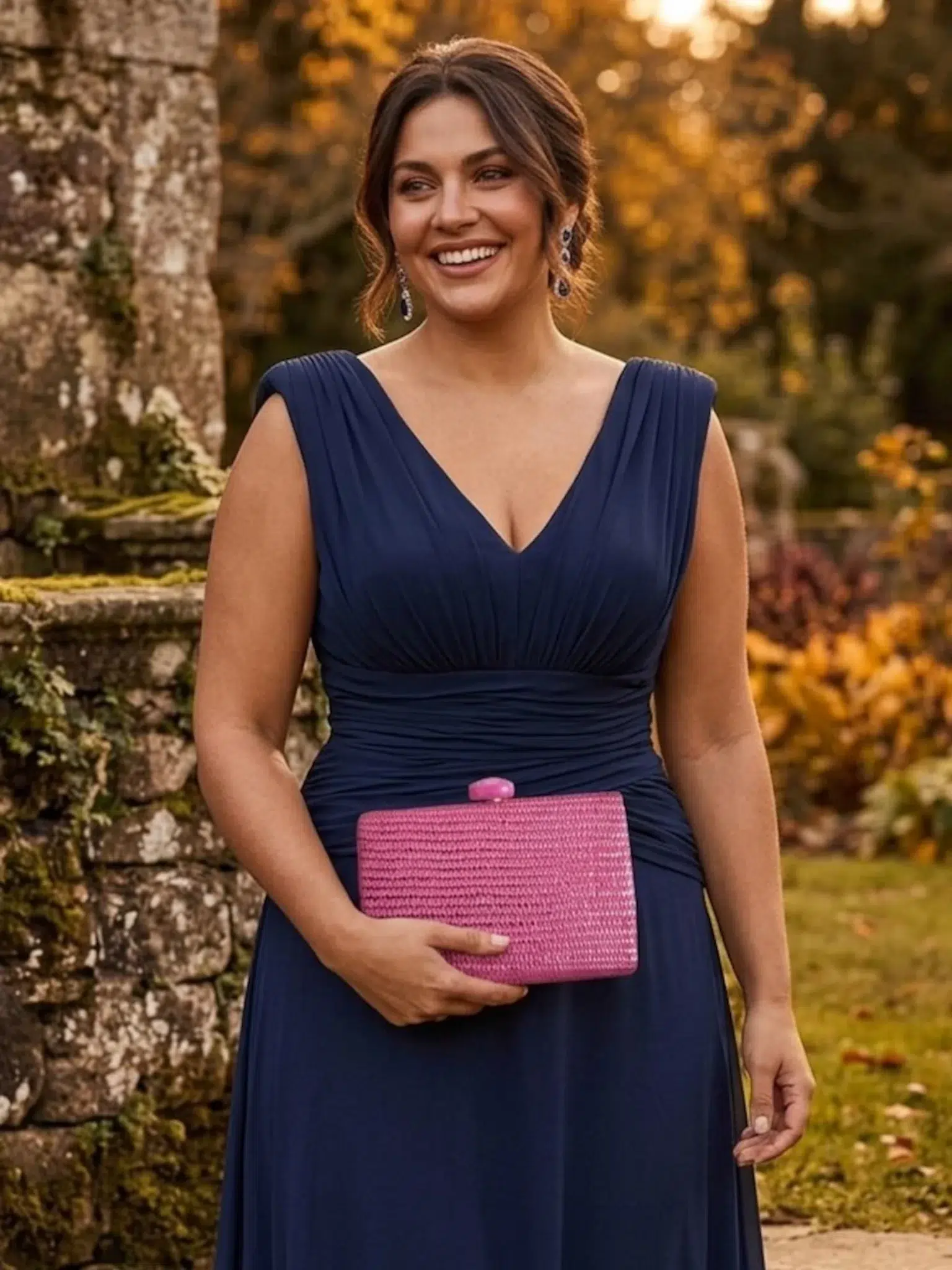Bolso Amara – Clutch de Fiesta Fucsia Eléctrico
